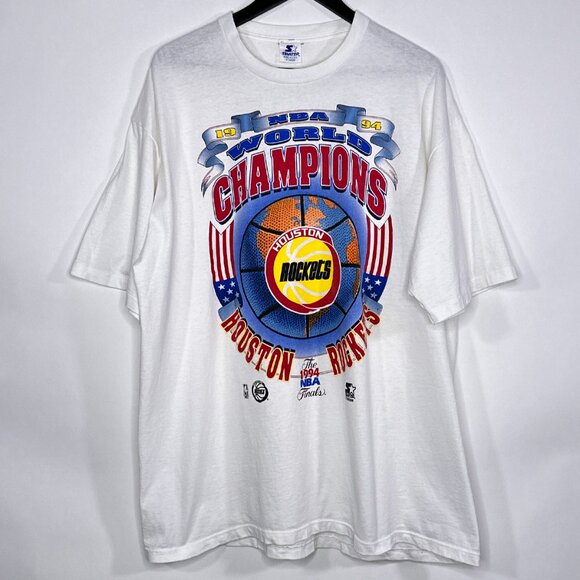 VTG 1994 NBA World Champions Houston Rockets Basketball Size XL - Picture 1 of 13